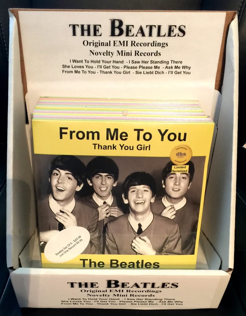 novelty stores toronto with the Beatles Seven Inch 45 Records Released